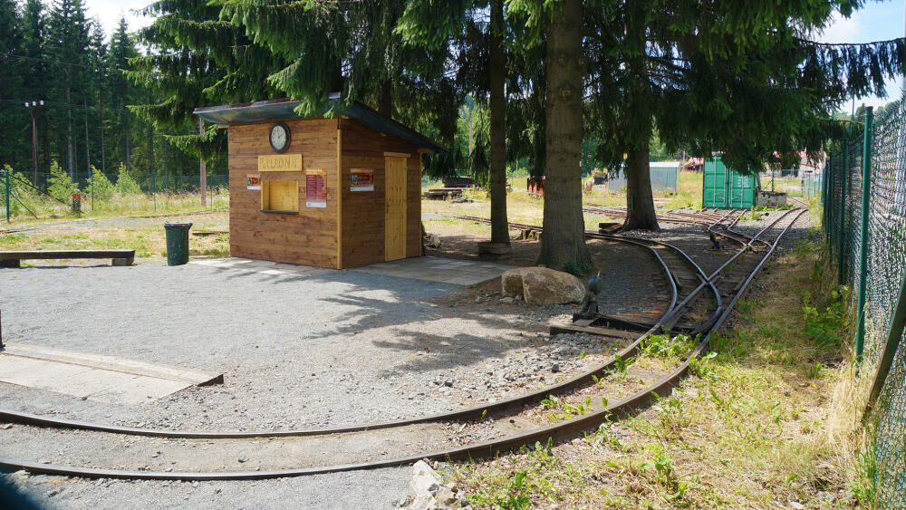 Důlní úzkokolejka.