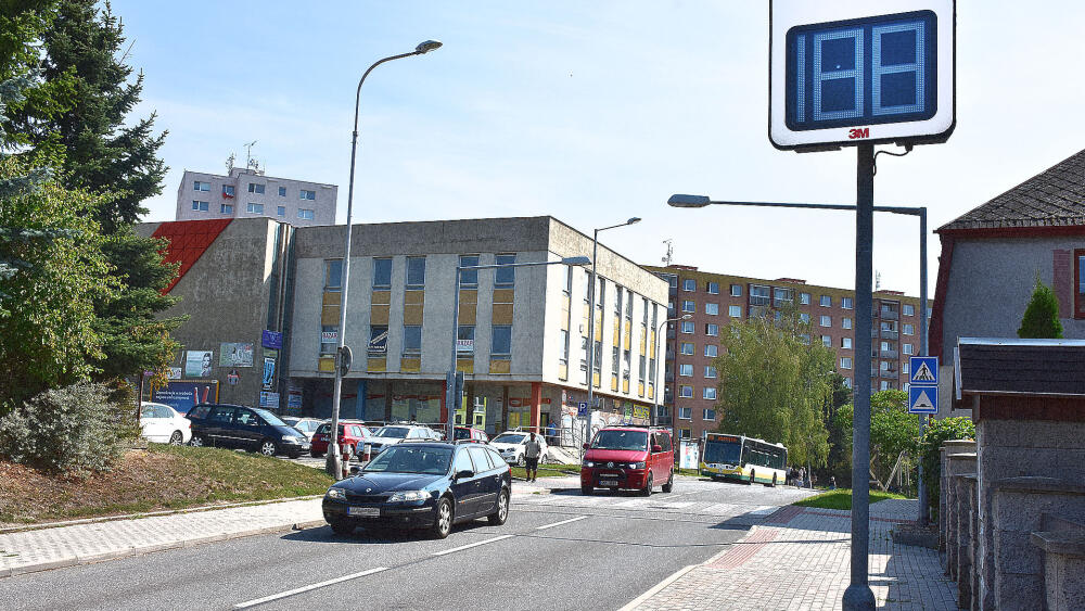 "Propagační" radar na Broumovské.