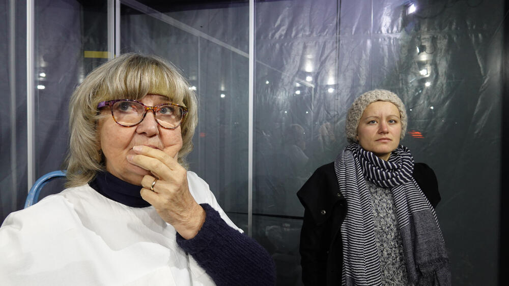 Oliva Mlsová (vlevo) a Rozárka Jiráková, statečné bojovnice s časem, metry silonu a zimou.