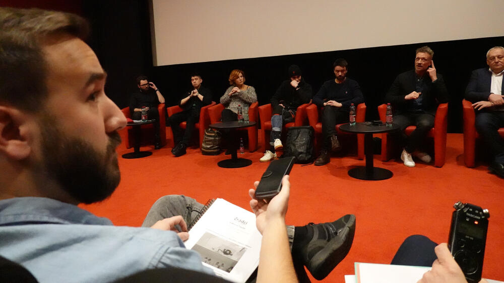 Z tiskové konference před uvedením prvních dvou dílů Zrádců. Foto: Mad.