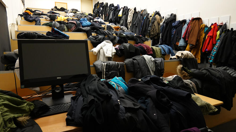 Šatna, důkaz, že studentský bohémský duch tu stále vládne :-)