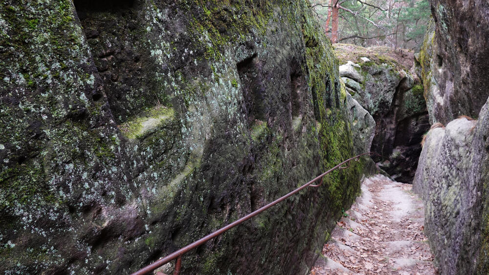 Schodiště na vrchol Stohánku.