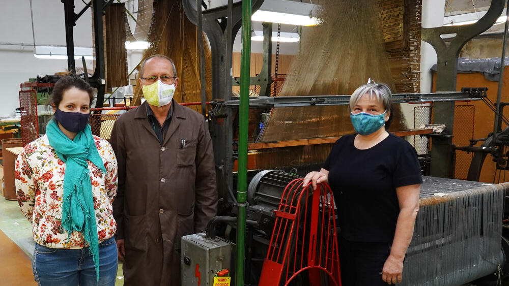 Tři strážci tradice. Z leva do prava: Pavlína Albrechtová, Jan Teplý a Lenka Fuxová.