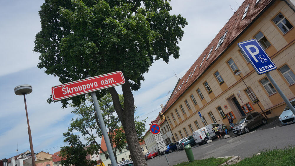 Škroupovo náměstí v České Lípě.
