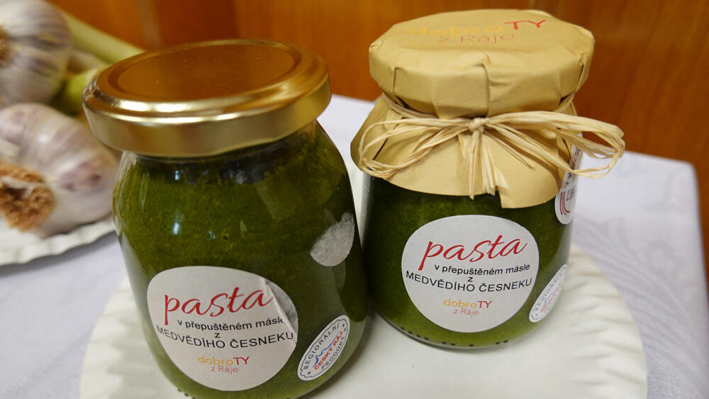 Pasta v přepuštěném másle z medvědího česneku, DobroTY z ráje, Martina Papežíková