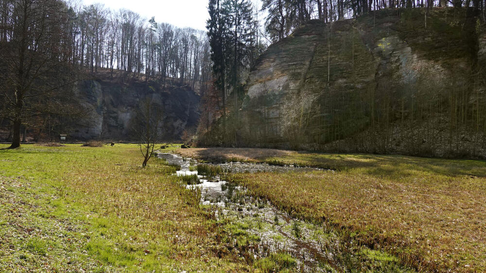 Údolí Plakánku (fotografováno na jaře 2020).