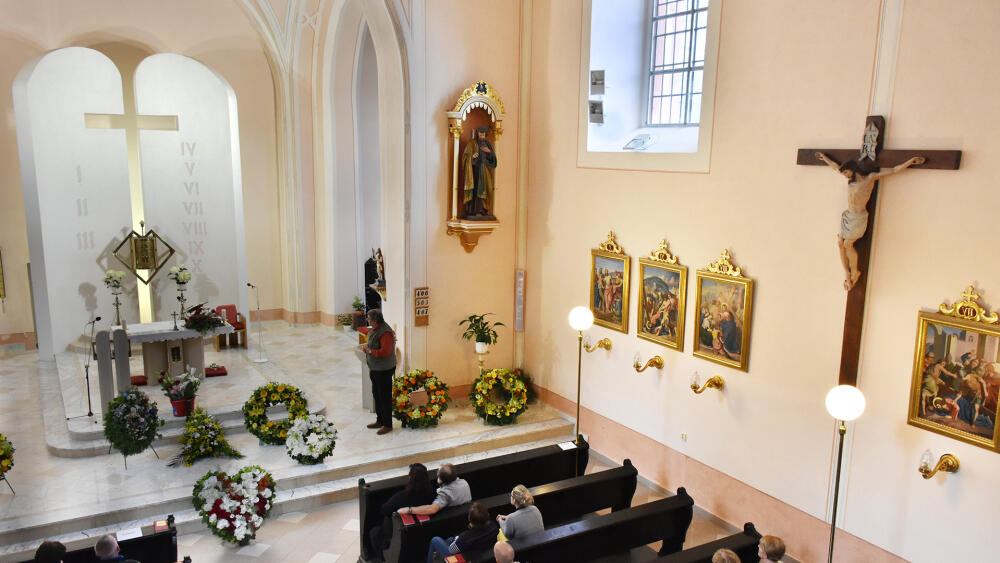Mařenický kostel sv. Máří Magdaleny, pohled z kůru.