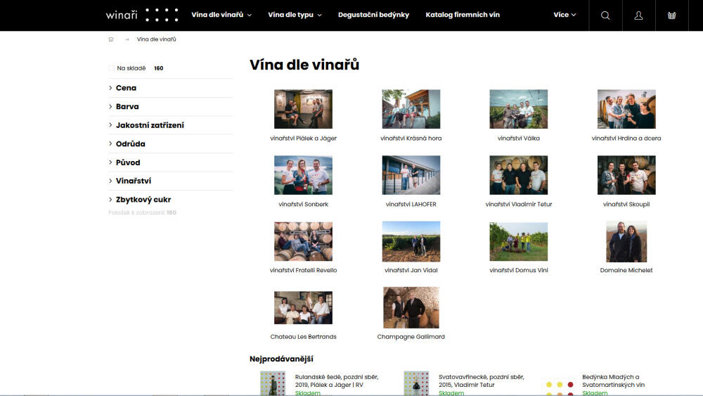 Na Winaři.cz kupujete vína rodinných vinařství. 