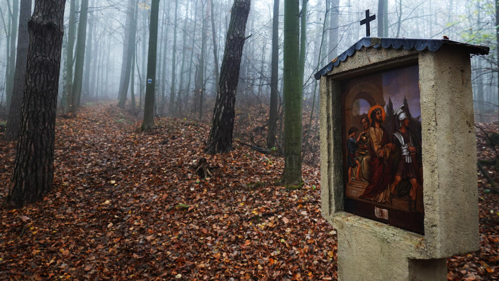 Křížová cesta na Kotelský vrch.