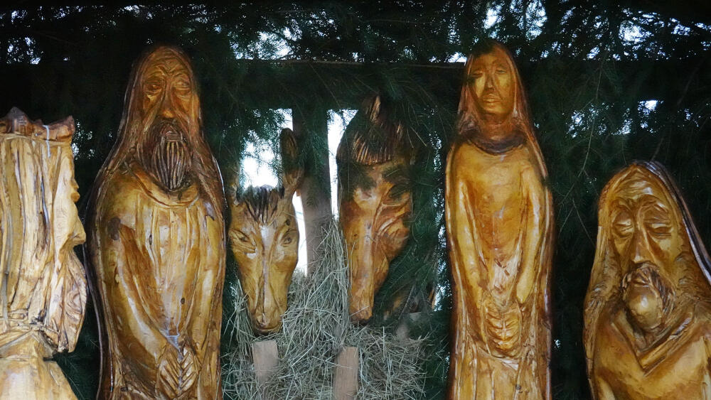 Gärtnerův betlém v Jablonci, detail.