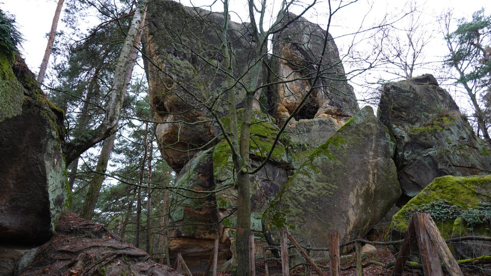 Rotštejn v zimě.