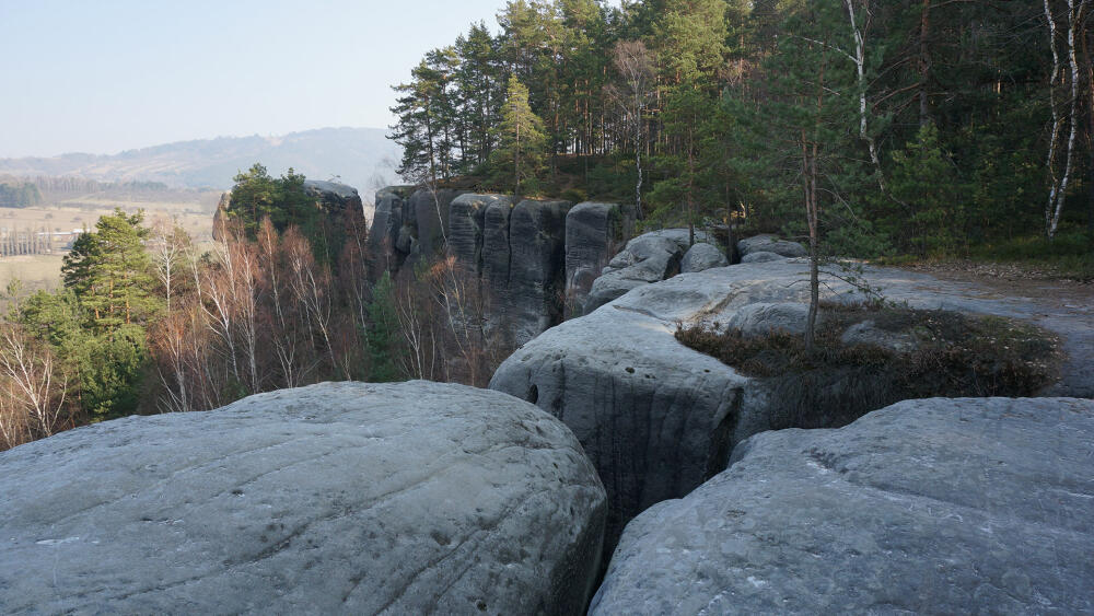 Typický obrázek z Klokočských skal.