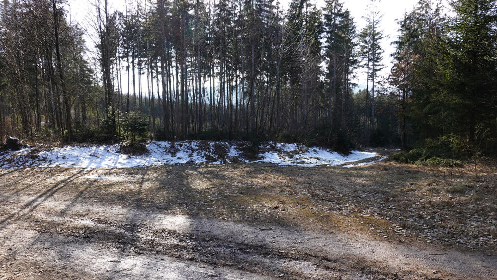 Odbočka ze zelené směrem do veseckého areálu je těžko přehlédnutelná (MAPA 2, bod 11). 