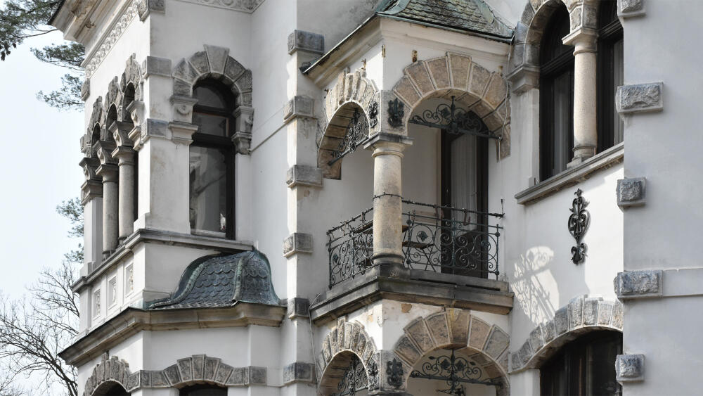 "Riedelova" vila, detail.