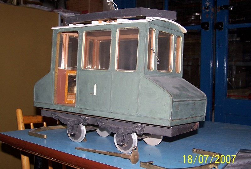 Model původní elektrické tramvajové lokomotivy. Foto: SMJ