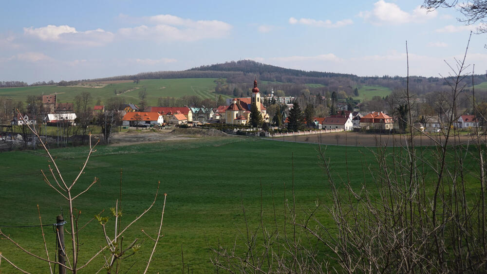 Veduta Raspenavy pořízená cestou do PR Vápenný vrch.