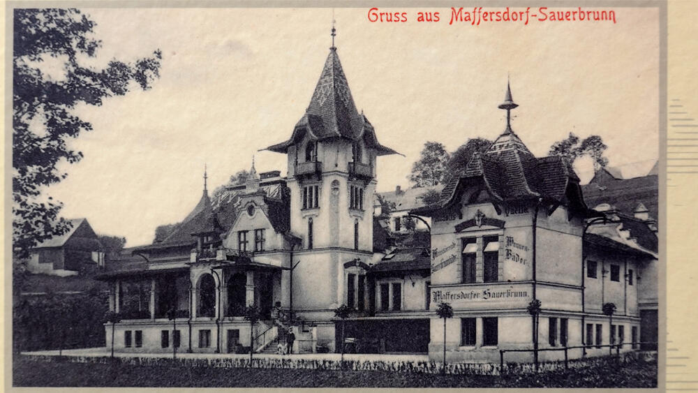 Zámeček kolem roku 1910. Etapy slibného rozvoje a poté dramatického úpadku Vratislavickou kyselku provázely od začátku.