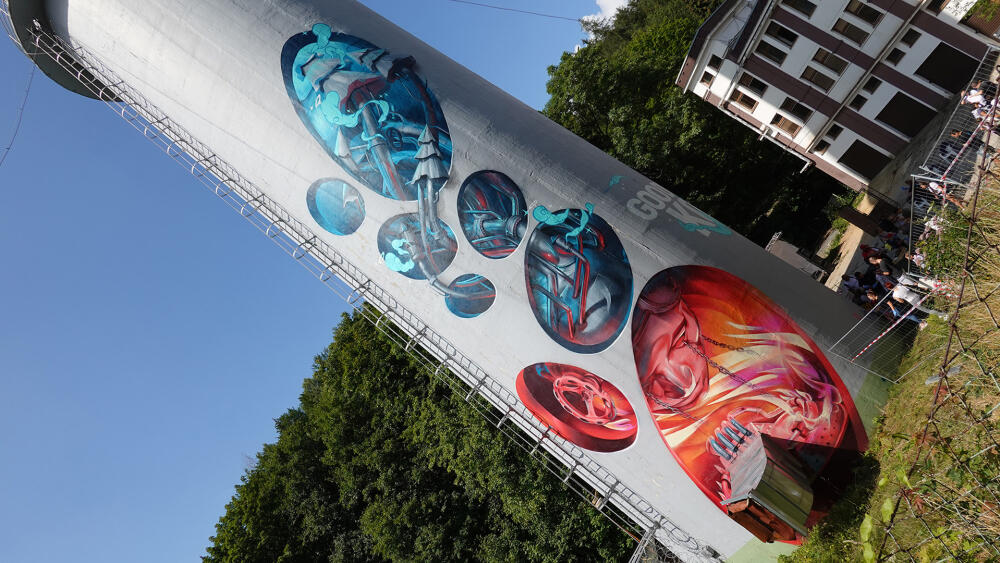 Mural art vytvořilo studio STROY za čtyři dny.