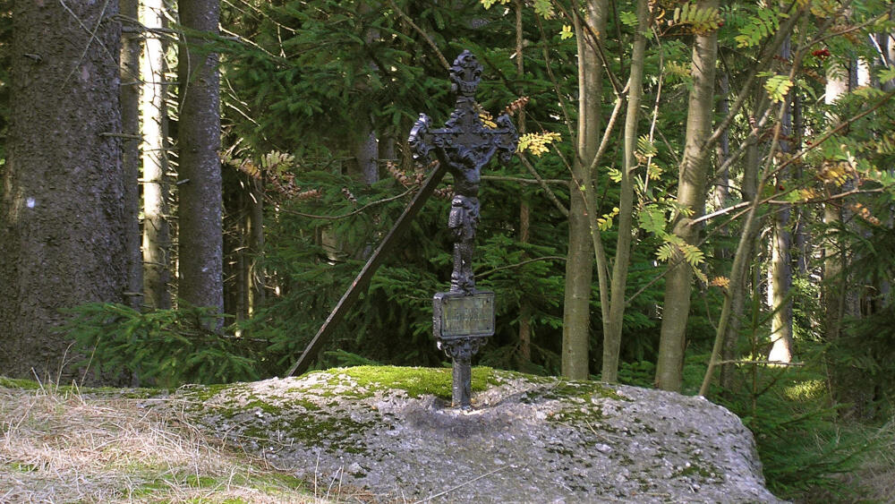 Lichtenecknerův kříž, původní provedení.