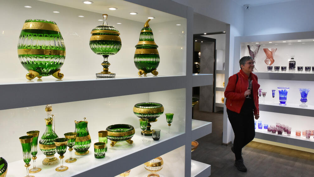 Showroom AZ-Designu, produkty úspěšně vyvážené na východní trhy.