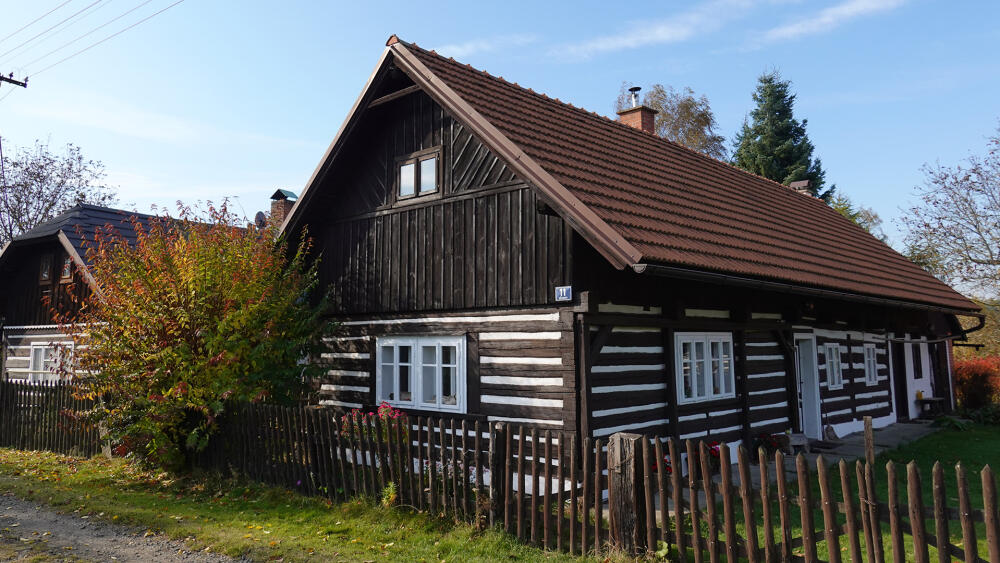 Křenovy, rázovité chaloupky.