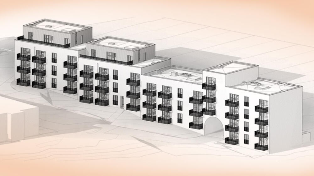 Architektonická studie, pohled směrem od Ještědu. (Zdroj: Tiskový servis MML)