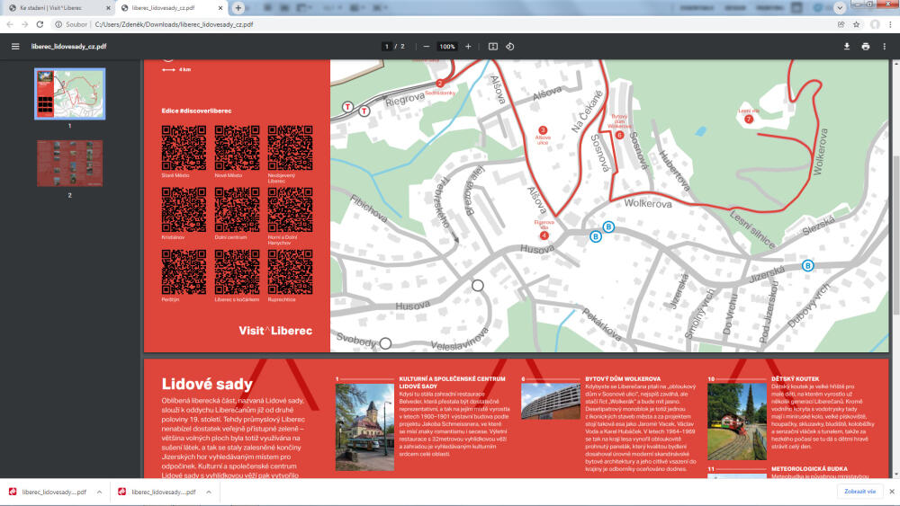 Všechny vycházky si můžete stáhnout jako pdf a vytisknout. Některé trasy jsou k dispozici jen on-line.