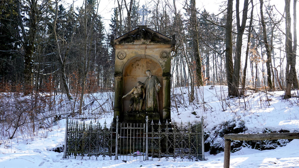 Začátek křížové cesty.