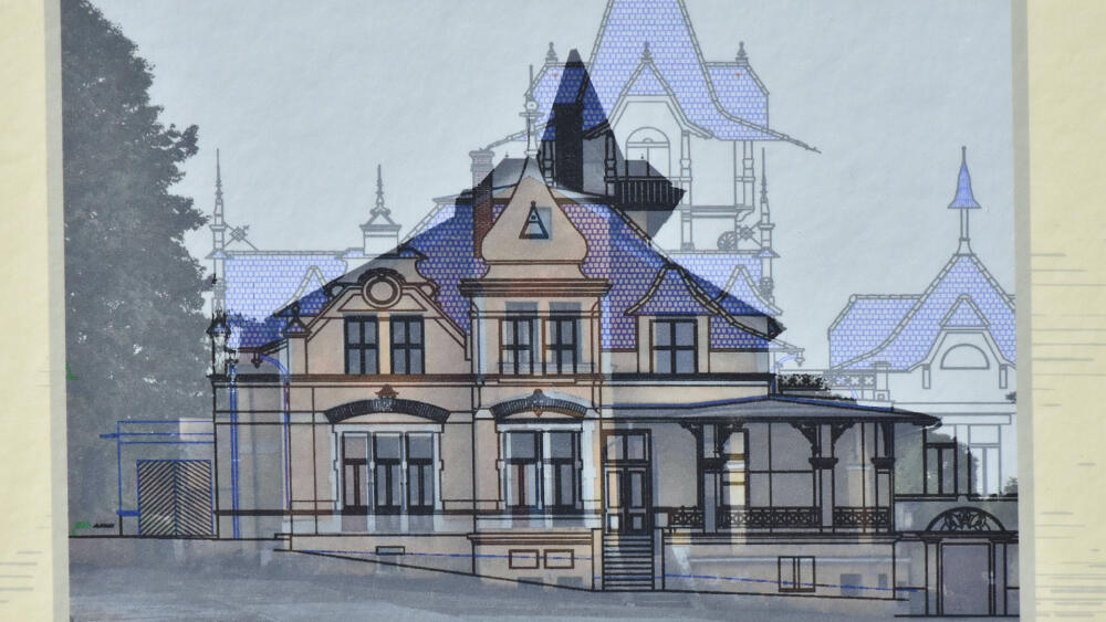 Projekce rekonstrukce původního krovu do současného stavu (zdroj: Kitl s.r.o.).