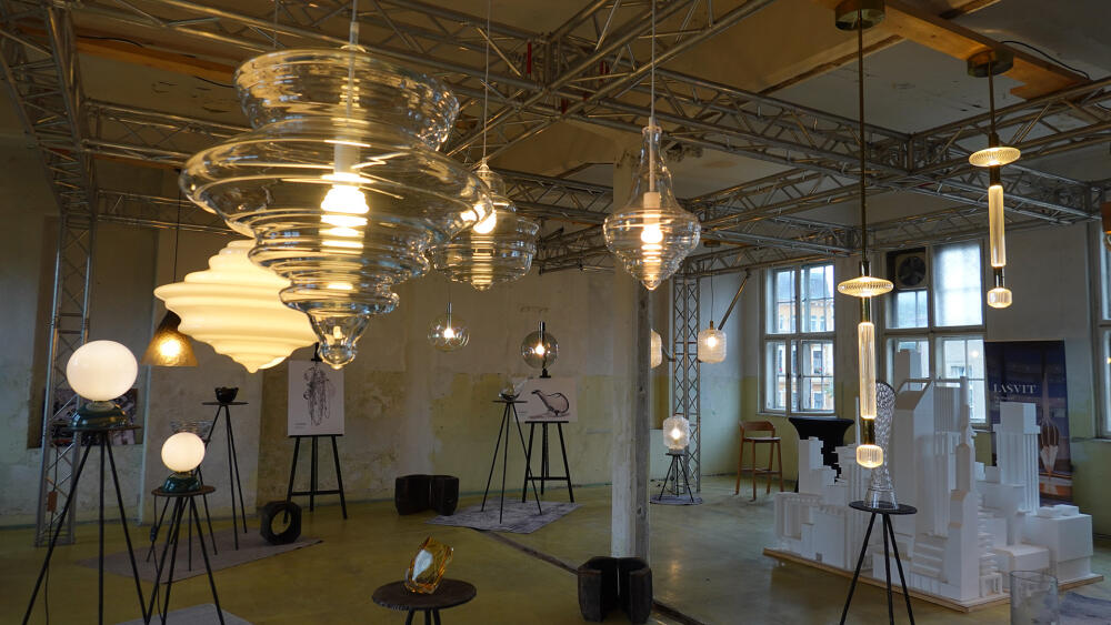 Expozice firmy LASVIT v Linserce.