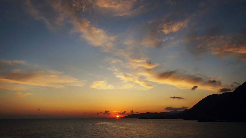 Východ Slunce na Krétě.