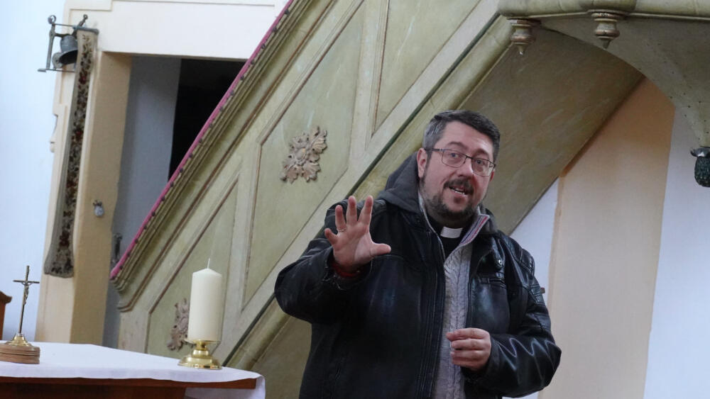 Jáhen Michal Olekšák, administrátor jítravského kostela.