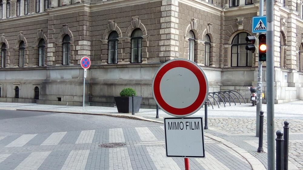 archivní foto z předchozího natáčení. Centrum bylo zcela neprůjezdné.