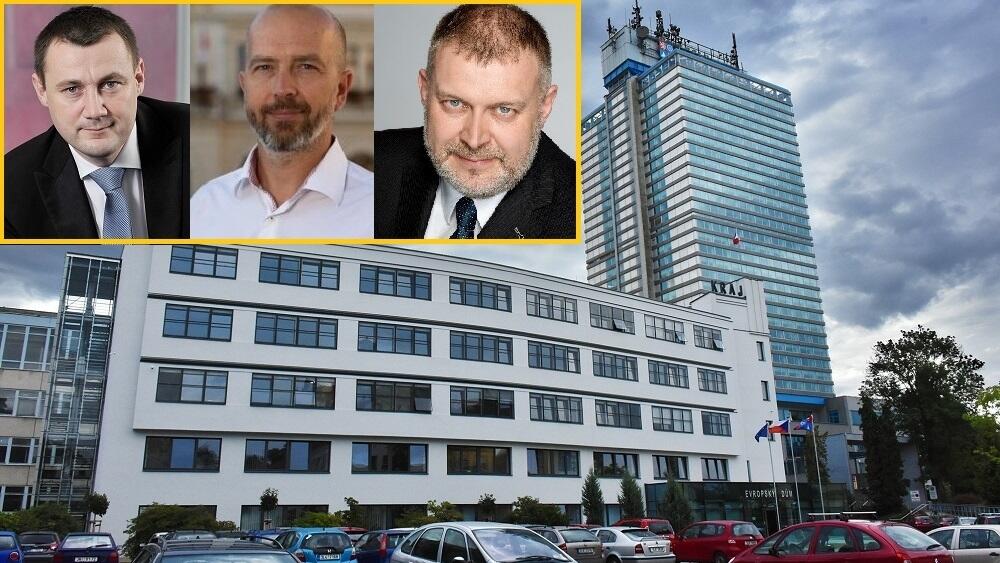 Rouškové období nedovolí pohlédnout novým vládcům Libereckého kraje plně do tváře. Tady jsou - Půta, Miklík, Ramzer.