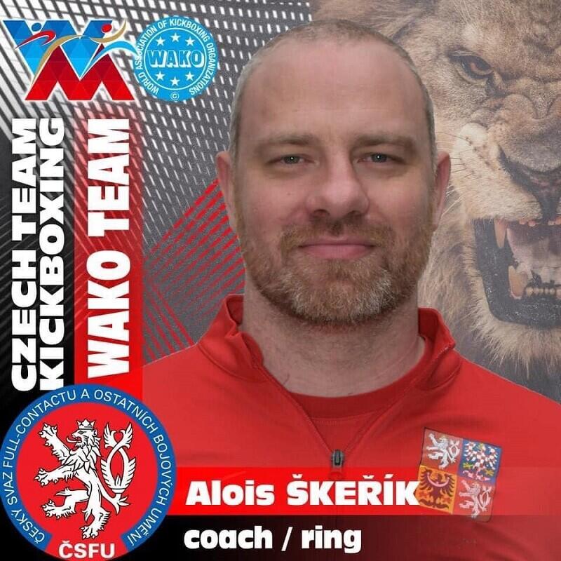 Alois Škeřík, séftrenér klubu Iron Fighters v klubové grafice