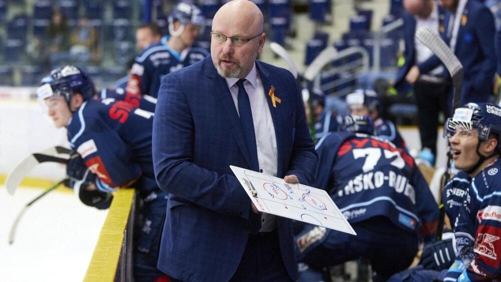 Kouč libereckého hokejového týmu Patrik Augusta