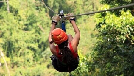 Toto je zipline.