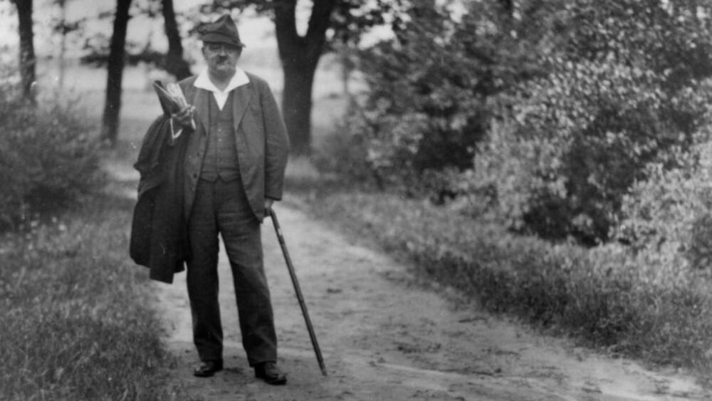 Josef Pekař na historickém snímku. Repro: LK