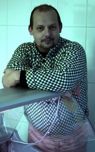 Vratislavický řezník David Čonka.