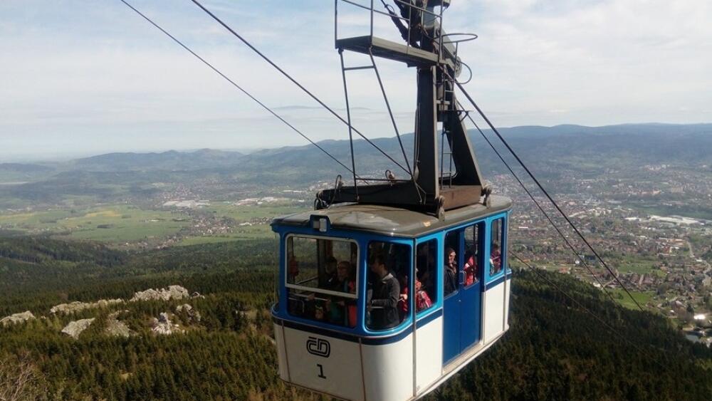 Bejvávalo... původní lanovka Horní Hanychov - Ještěd. Archivní foto