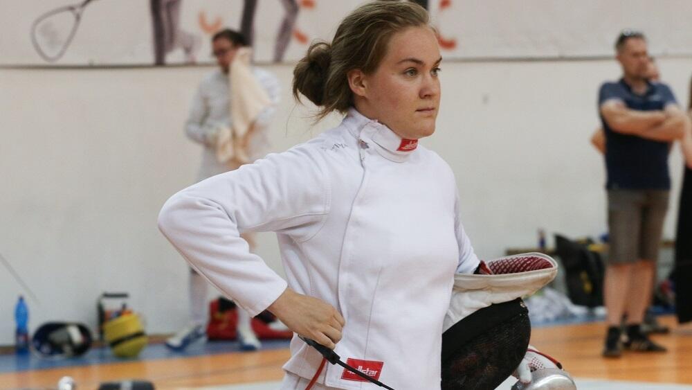 Veronika Bieleszová získala v šermu kordem 1. místo. Foto Adam Pluhař 