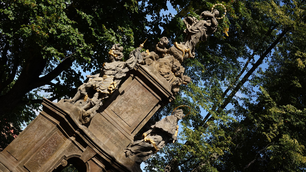 Morový sloup, nejcennější barokní památka Liberce.