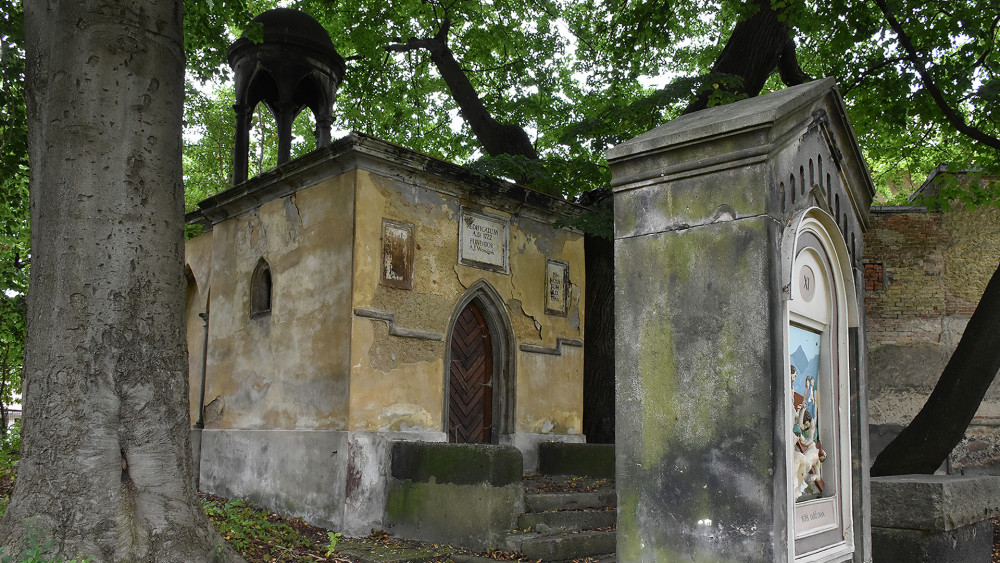 Kaple Božího hrobu, stav v září 2017.