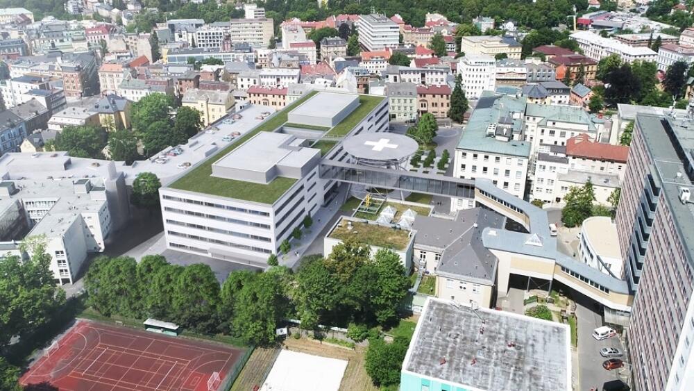 Budoucí Centrum urgentní medicíny v KNL, vizualizace