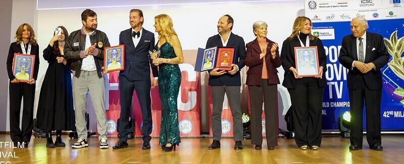 Kompletní delegace filmařů, která jela do Milána. Foto: Sportfilm
