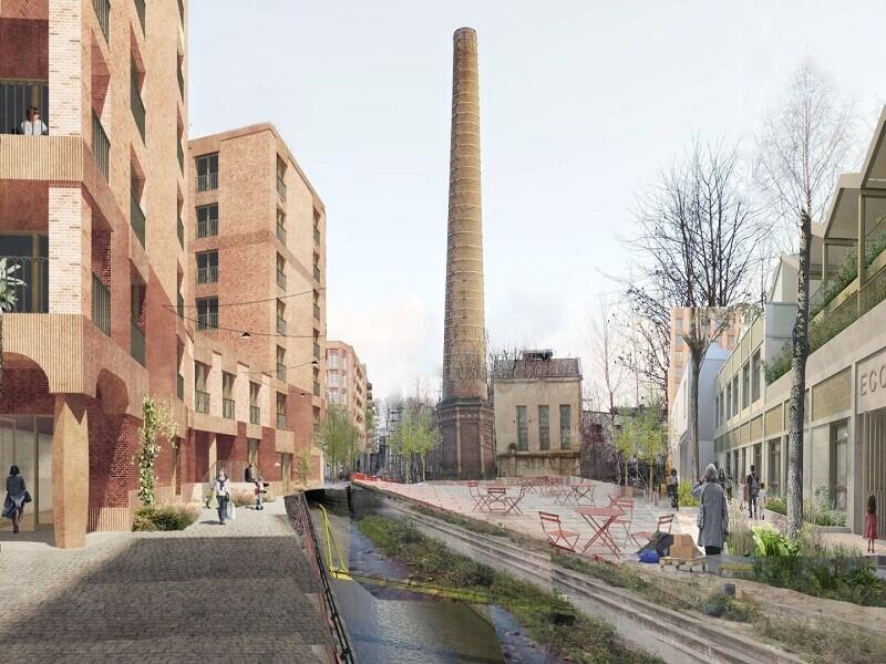 Studentský projekt: Revitalizace brownfieldu za libereckým vlakovým nádražím  Liberec III - Jeřáb. Foto z https://stavbaroku.lk