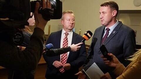 Hejtman Martin Půta a ministr životního prostředí Richard Brabec