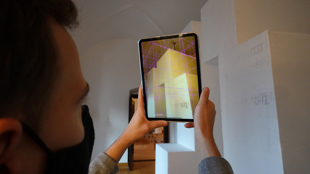 Virtuální realita Technické univerzity Liberec umí existující části staveb doplnit o virtuální elementy.