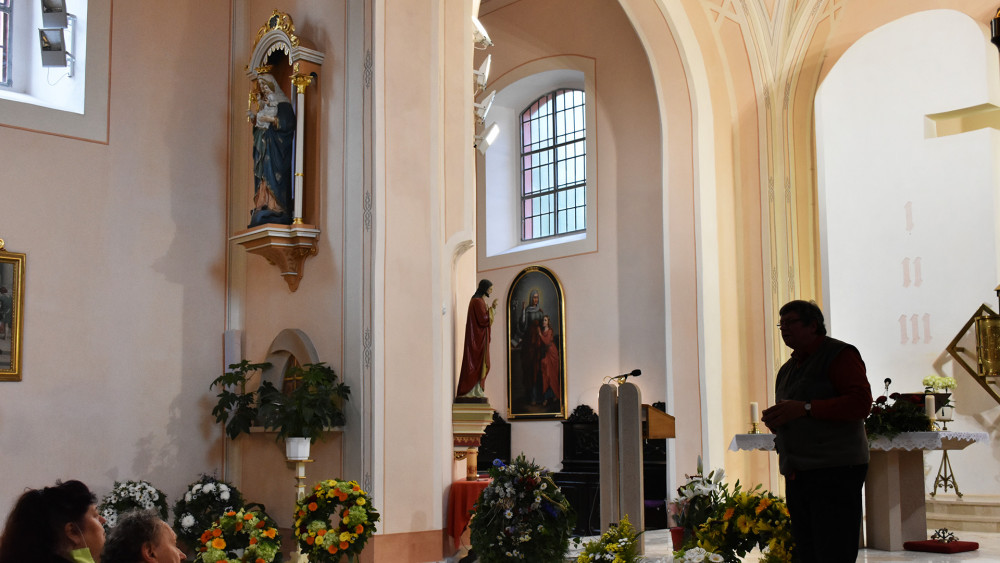 Mařenický kostel sv. Máří Magdaleny, interiér.