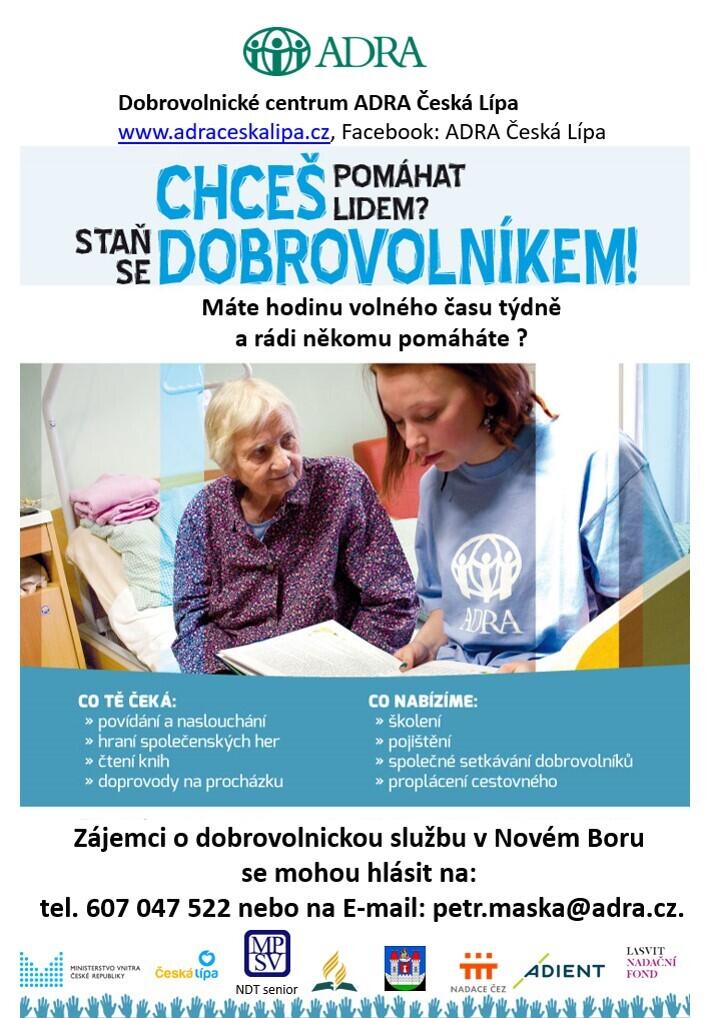 ADRA hledá dobrovolníky